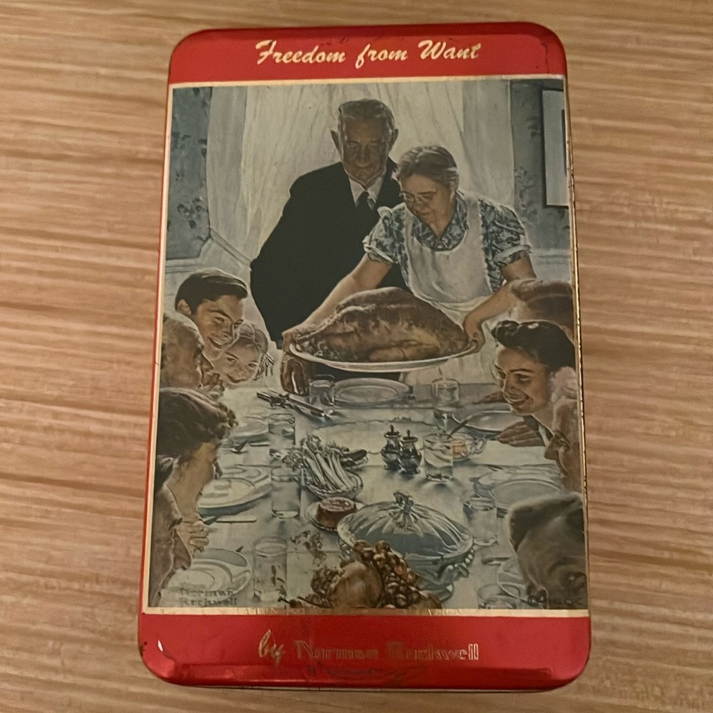 Norman Rockwell Vintage Tin Box